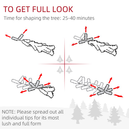 MegaMart 7.5ft Artificial Snow Flocked Christmas Tree, Winter Style Holiday Xmas Pencil Tree with Foldable Steel Stand Home Indoor Decoration, Green Slim Unlit Pine Hinged PVC | AosomLoading...Loading...Loading...Loading...Loading...Loading...Loading