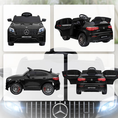 MegaMart Toddler Ride On Car (Mercedes Benz AMG GLC63S Coupe) Electric Kids Ride On Car with 2 Speed, MP3 Player, Light, Horn, Songs, Suspension - Fun for Toddlers and Kids - Black