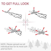 MegaMart 6' Artificial Pencil Christmas Tree, Slim Xmas Tree with 390 Realistic Branch Tips and Plastic Stand, Green