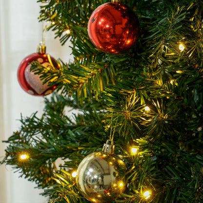 MegaMart 7.5 FT Tall PreLit Artificial Christmas Tree with Realistic Branches, 500 Warm White LED Lights and 1346 Tips, Green