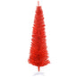 MegaMart 7FT Decorated Christmas Tree, Pencil Christmas Tree with 499 Realistic Branch Tips and Plastic Stand, Red