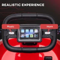 MegaMart Bumper Car for Kids, 360° Rotation 6V Electric Ride On Bumper, Red