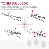 MegaMart 6' Artificial Pencil Christmas Tree, Slim Xmas Tree with 390 Realistic Branch Tips and Plastic Stand, White