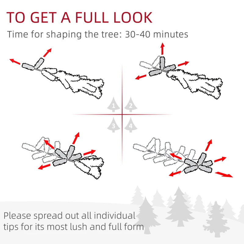 MegaMart 8ft Unlit Pencil Artificial Christmas Tree with Realistic Branches and 618 Tips, Plastic Base, Black