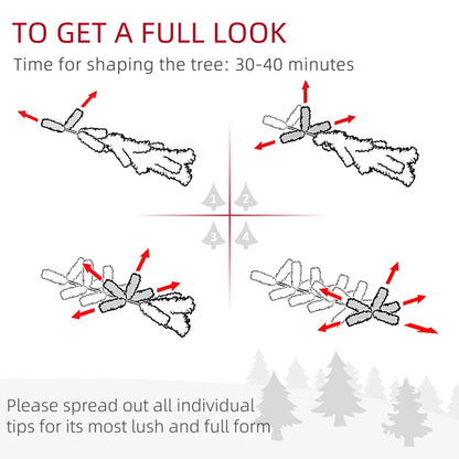 MegaMart 8ft Unlit Pencil Artificial Christmas Tree with Realistic Branches and 618 Tips, Plastic Base, Black