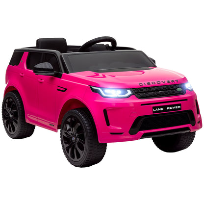 MegaMart Land Rover Discovery Sport Licensed 12V Kids Ride on Car with Remote Control Soft Start, LED Lights, Pink
