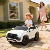 MegaMart Electric Ride on Car 12V Kids Ride-on Toy, White