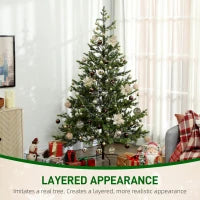 MegaMart 6.5ft Artificial Sparse Christmas Tree with Steel Stand and 1933 Tips for Home Office Holiday