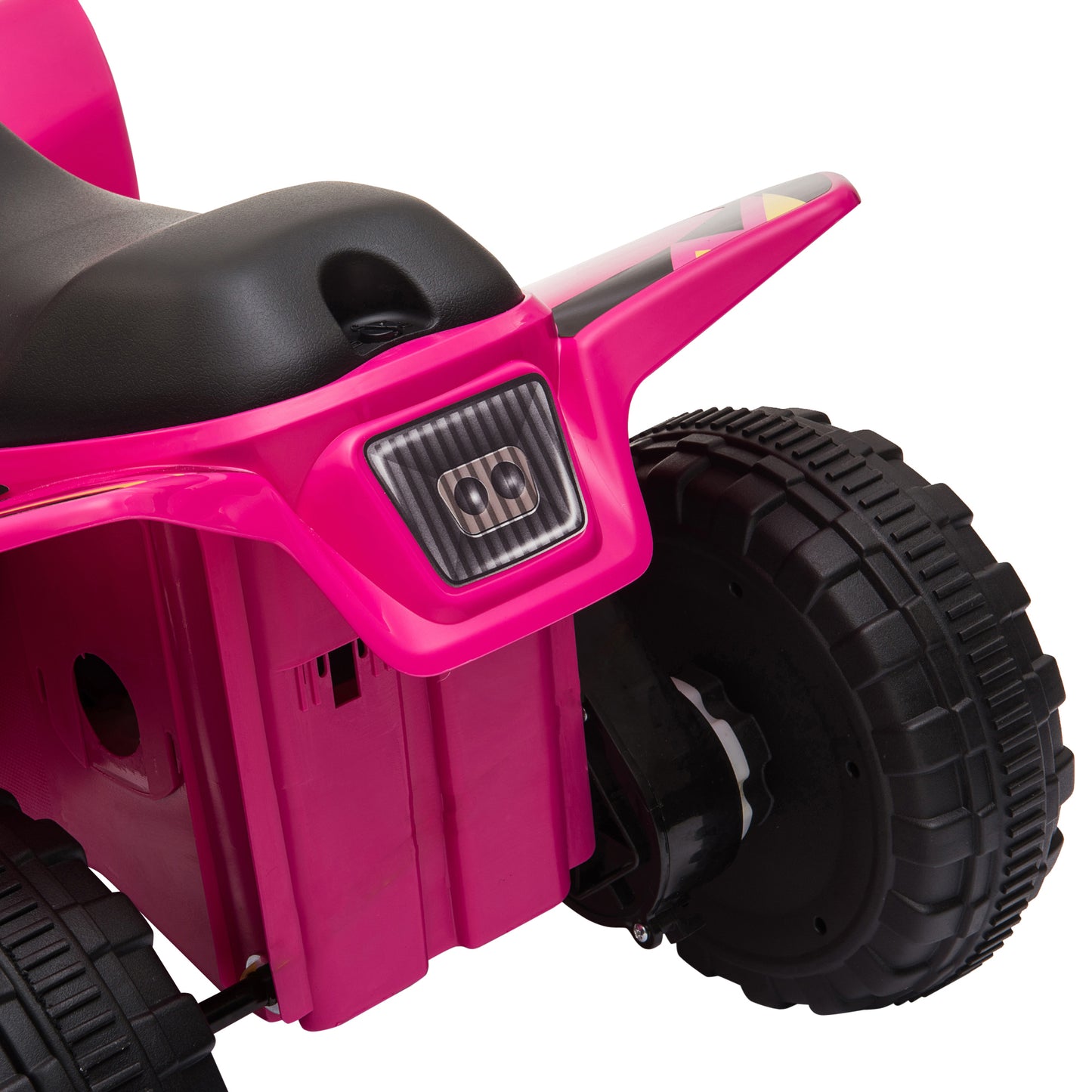 MegaMart 6V Kids ATV 4-Wheeler Ride on Car, Electric Motorized Quad Battery Powered Vehicle with Forward/Reverse Switch for 18-36 Months Old Toddlers, Pink