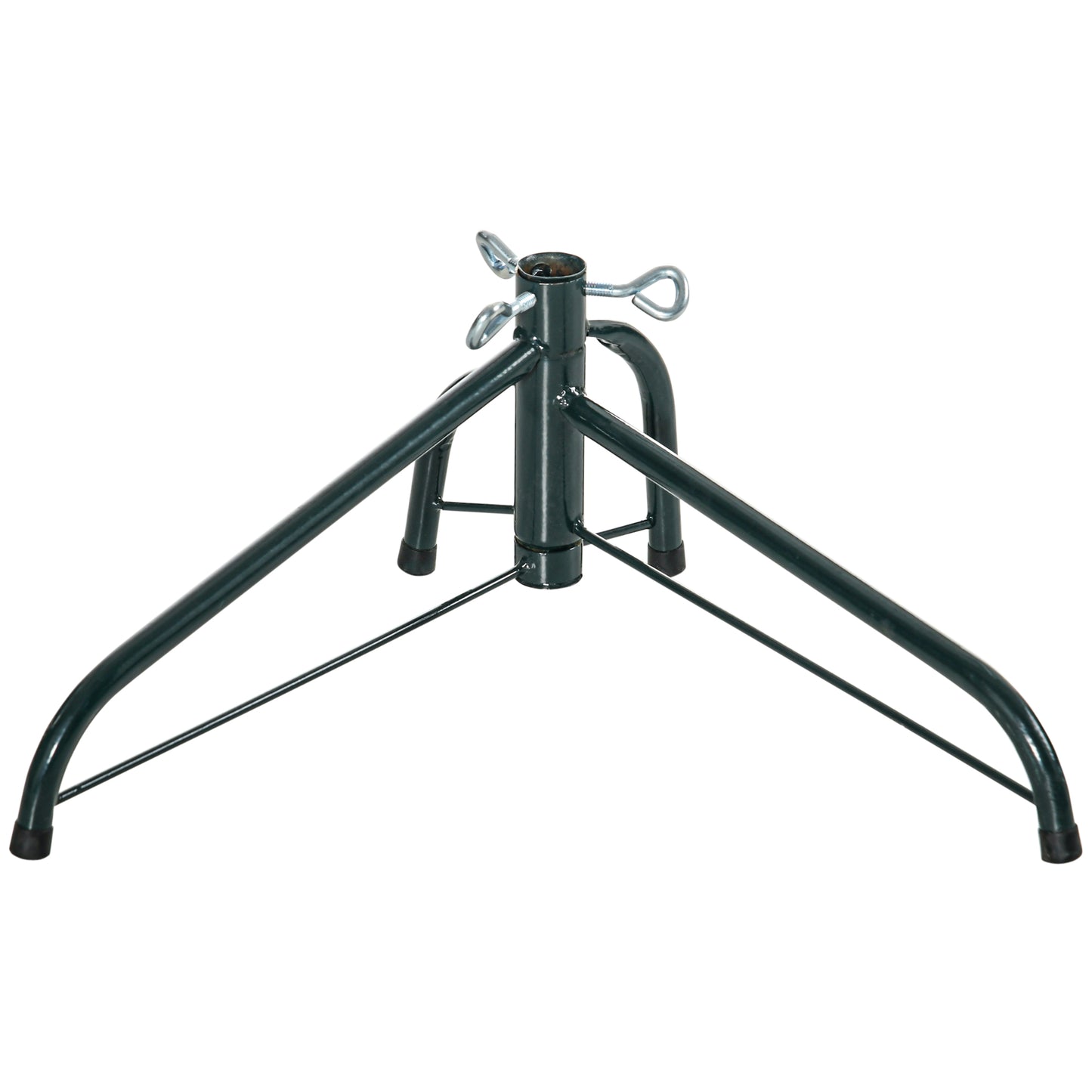 MegaMart 7' Artificial Half Christmas Trees with Auto Open, Steel Base, for Indoor Xmas Décor