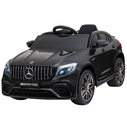 MegaMart Toddler Ride On Car (Mercedes Benz AMG GLC63S Coupe) Electric Kids Ride On Car with 2 Speed, MP3 Player, Light, Horn, Songs, Suspension - Fun for Toddlers and Kids - Black