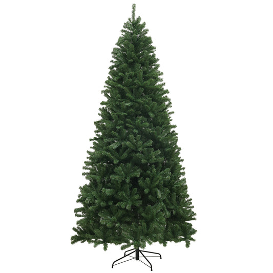 MegaMart 9ft Artificial Christmas Trees with 2132 Branch Tips, Auto Open and Steel Base, Green