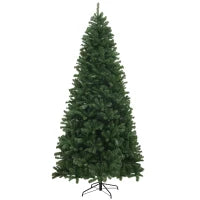 MegaMart 9ft Artificial Christmas Trees with 2132 Branch Tips, Auto Open and Steel Base, Green