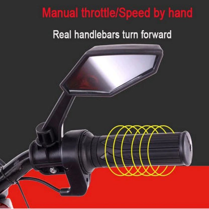 MegaMart 12V Kids Electric Ride-On Motorcycle with Training Wheels and Headlight, Motorbike with MP3 and Light-Up Wheels, 46" L x 20" W x 26" H, Blue