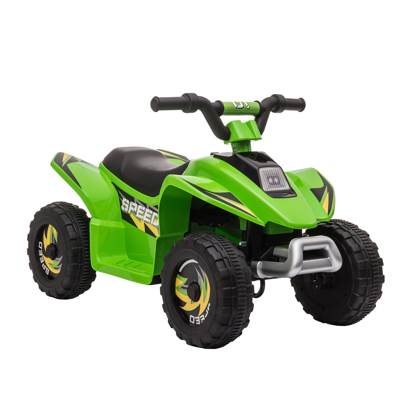 MegaMart 6V Kids ATV Ride on 4-Wheeler Car, Electric Quad Toy Battery Powered Vehicle with Forward/ Reverse Switch for 18-36 Months Old Toddlers, Green