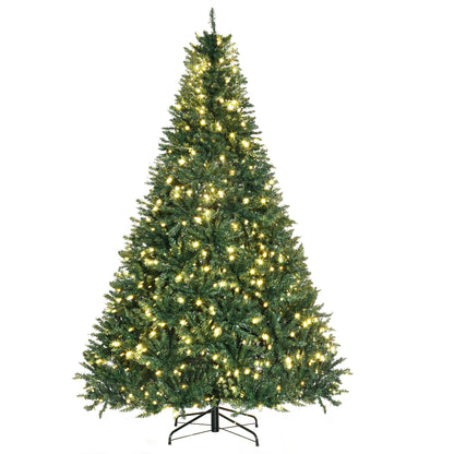 MegaMart 7ft Pre-Lit Full Douglas Fir Artificial Christmas Tree with Realistic Branches, 700 Warm White LED Lights and 2154 Tips